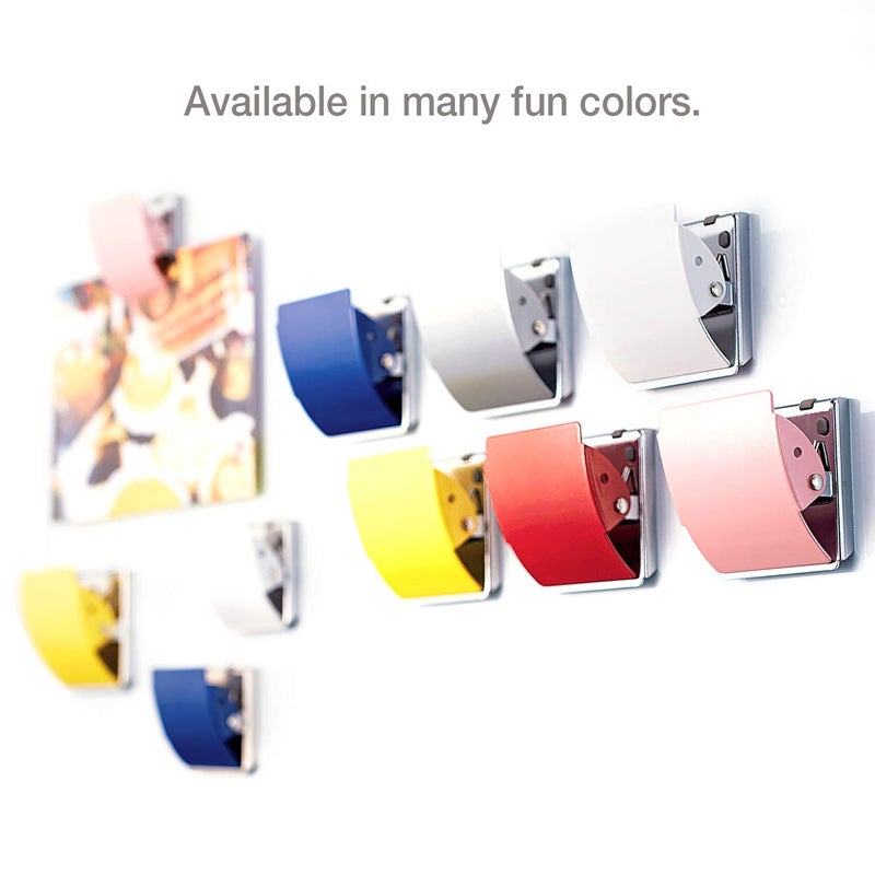 Plus Extra Strong Magnetic Binder Clips, Set of 3 Large Silver Clips for Fridge, Office, and Home Use - Image 4